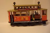 Model tram: San Francisco cable car 8, side view (2013)