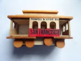 Model tram: San Francisco, side view (2023)