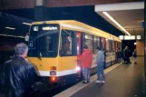 Mülheim tram line 102 at Hauptbahnhof (1996)