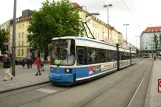 Munich tram line 19 with low-floor articulated tram 2115 at Hauptbahnhof (2009)