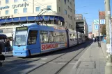 Munich tram line 20 with low-floor articulated tram 2212 at Karlsplatz (Stachus) (2007)