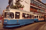 Munich tram line 4 with railcar 2532 on Bahnhofplatz (1982)