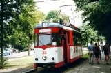 Naumburg (Saale) 4 with railcar 33 at Poststraße (2003)