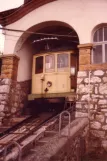 Neuchâtel funicular Ecluce Plan with cable car 2 at Plan (1980)
