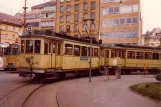 Neuchâtel regional line 215 with railcar 42 at Place Pury (1980)