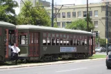 New Orleans line 12 St. Charles Streetcar with railcar 911 on Howard Avenue (2010)