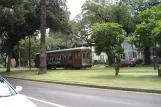 New Orleans line 12 St. Charles Streetcar with railcar 972 at Carrollton  S. Claiborne Avenue (2010)