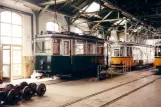 Nordhausen museum tram 23 inside the depot Straßenbahndepot Grimmelallee (1998)