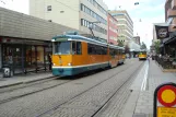 Norrköping tram line 3 with articulated tram 64 "Dessau" at Söder Tull (2012)
