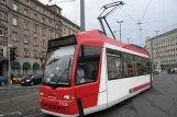 Nuremberg tram line 8 with low-floor articulated tram 1106 at Bahnhofplatz (2010)