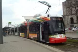 Nuremberg tram line 9 with low-floor articulated tram 1202 at Doku-Zentrum (2013)