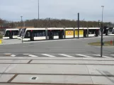 Odense low-floor articulated tram 04 "Strømmen" at Kontrol centret (2022)