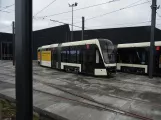 Odense low-floor articulated tram 05 "Opdagelsen" at Kontrol centret (2020)