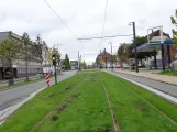 Odense Tramway  on Vestre Stationsvej (2021)