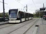 Odense Tramway with low-floor articulated tram 03 "Forbindelsen" at Bilka (2024)