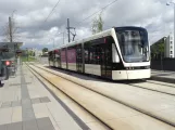 Odense Tramway with low-floor articulated tram 06 "Kærligheden" at Ejerslykke (2023)