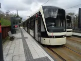 Odense Tramway with low-floor articulated tram 07 "Drømmen" at Campus Odense (2024)