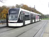 Odense Tramway with low-floor articulated tram 07 "Drømmen" at Park & Ride (2023)