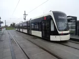 Odense Tramway with low-floor articulated tram 13 "Øjeblikket" at Hjallese St (2022)