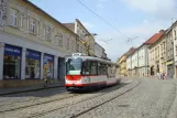 Olomouc tram line 2 with railcar 234 on 1. máje (2011)