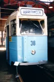 Oslo railcar 38 inside Sagene Remise, Sporveismuseet Vognhall 5 (1995)
