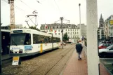 Ostend De Kusttram with articulated tram 6039 at Koning Leopold III plein Blankenberge (2002)