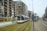 Ostend De Kusttram with low-floor articulated tram 7225 at Wenduine Centrum (2014)