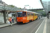 Plauen extra line 6 with articulated tram 235 at Tunnel (2008)