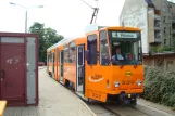 Plauen tram line 4 with articulated tram 228 at Preißelpöhl (2008)