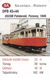Playing card: Bratislava railcar 44 (2014)
