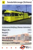 Playing card: Bremen grinder car 3985 in BSAG - Zentrum (2006)