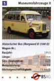 Playing card: Bremen Historischer Bus II (Borgward B 1500 D) (2006)