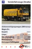 Playing card: Bremen Schienenreinigungswagen (MB Actros) (2006)