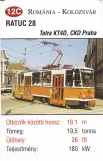 Playing card: Cluj-Napoca extra line 100 with articulated tram 28 (2014)