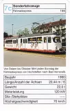 Playing card: Karlsruhe articulated tram 155 Sonderfahrzeuge Fahrradexpress (2002)