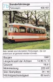 Playing card: Karlsruhe railcar 490 Sonderfahrzeuge Partywagen (2002)