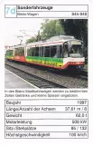 Playing card: Karlsruhe regional line S4 with low-floor articulated tram 848 (2002)