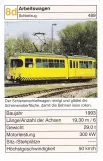 Playing card: Karlsruhe service vehicle 489 Arbeitswagen Schleizug (2002)