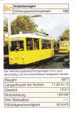Playing card: Karlsruhe service vehicle 498 (2002)