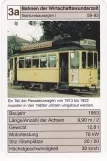 Playing card: Karlsruhe tram line 29 with railcar 69 Bahnen der Wirtschaftswunderzeit (2002)