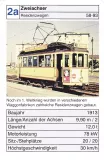 Playing card: Karlsruhe tram line 3 with railcar 89 on Tivoliplatz (2002)