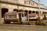 Porto railcar 175 in front of Boavista (1988)
