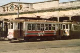 Porto railcar 221 in front of Boavista (1988)