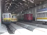 Porto railcar 293 inside the depot Massarelos (2016)