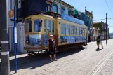 Porto tram line 1 with railcar 216 at Passeio Alegre (2016)