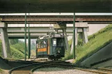 Postcard: Amsterdam museum line 30 with railcar 236 near Viaduct van Schiphollijn (1979)
