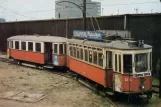 Postcard: Amsterdam museum line 30 with railcar 2614 at Remise Karperweg (1979)