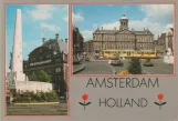 Postcard: Amsterdam on Dam, Amsterdam. Holland (1990)