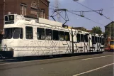 Postcard: Amsterdam tram line 1 with articulated tram 679 on Pieter Calandlaan (1986)
