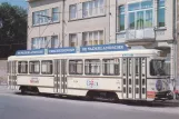 Postcard: Antwerp tram line 8 with railcar 2104 on Ommoganckstraat (1973)